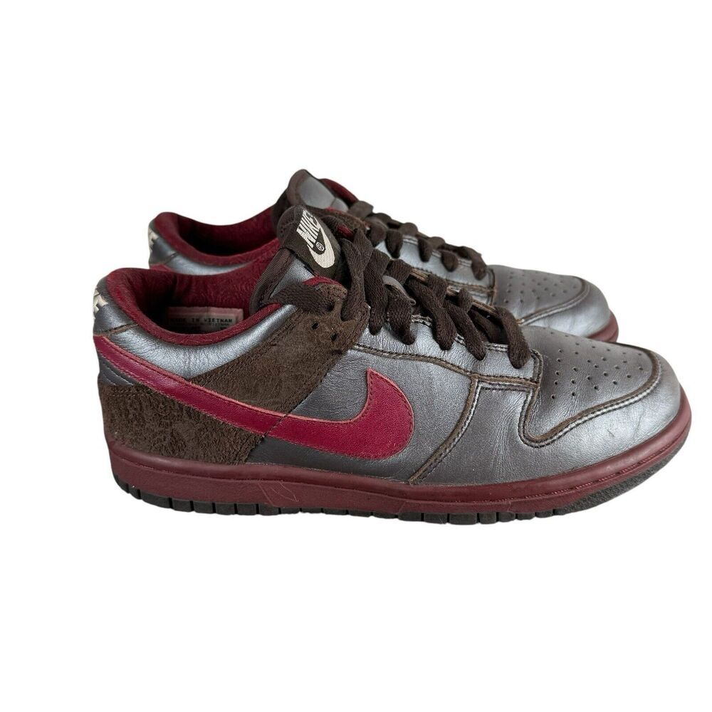 Nike‎ Dunk Low Dark Cinder Red Women Size 6 309324-261 SB Skate Released 2006 - Picture 2 of 16
